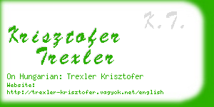 krisztofer trexler business card